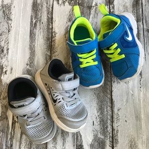 Two Pairs Nike Sneakers Toddler 6